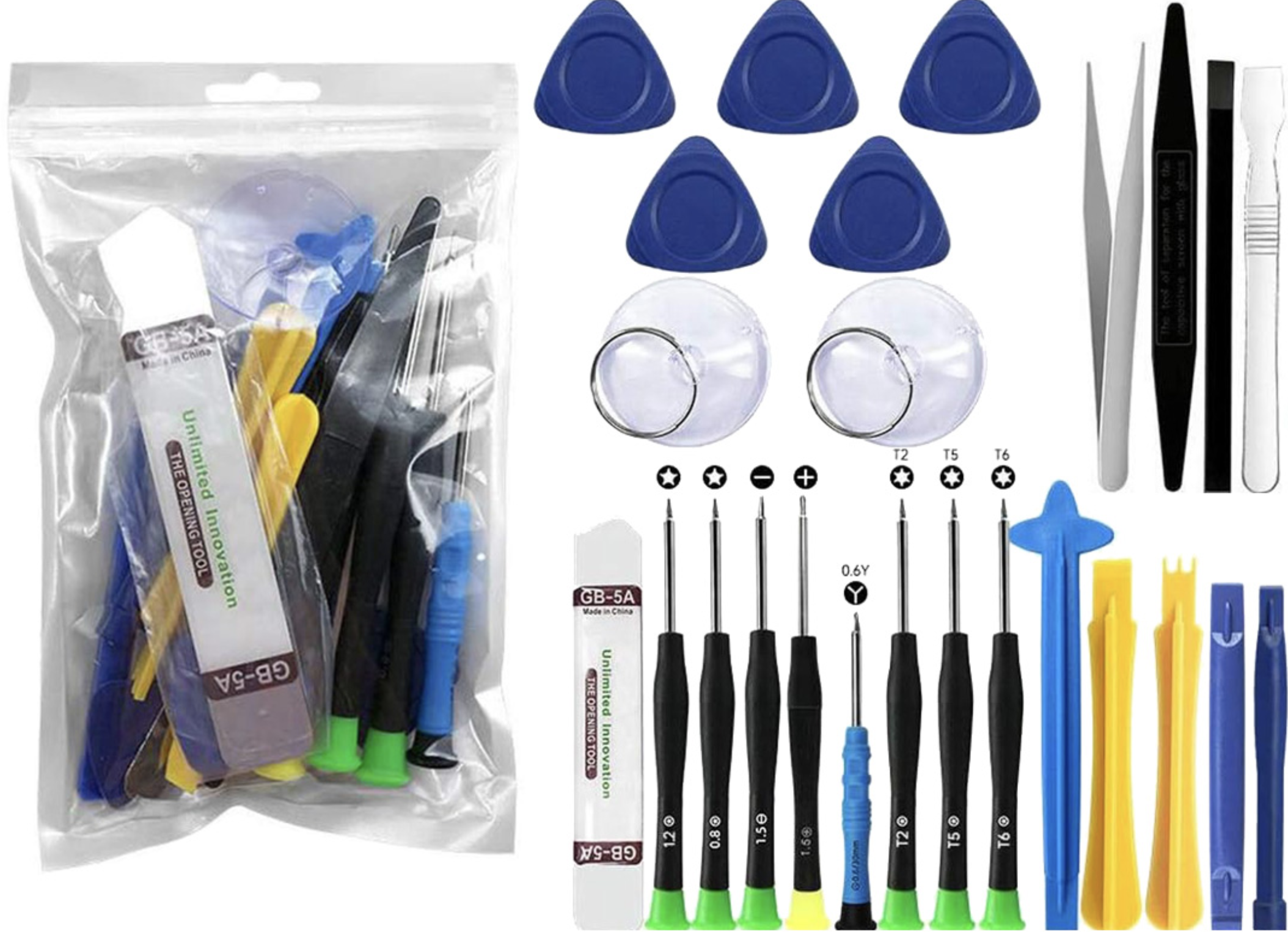 KIT DE HERRAMIENTAS CELULARES 25 EN 1 APPLE IPHONE MACBOOK AIR