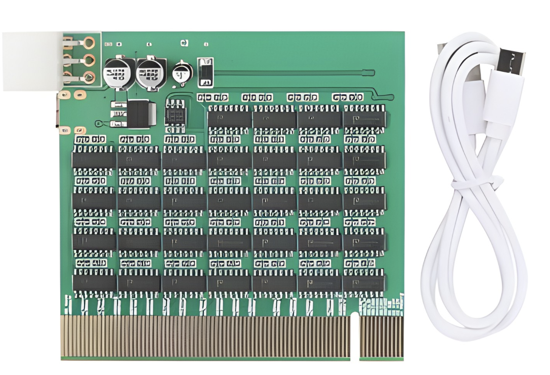 PLACA POST DE TESTEO PCI-E PCIE INCLUYE CABLE USB TIPO C EN CAJA MARRON