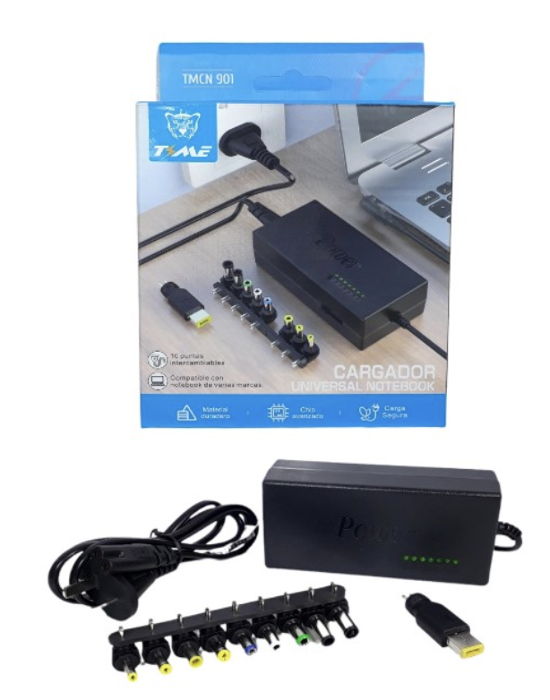 CARGADOR UNIV. NOTEBOOK CON FICHA LENOVO