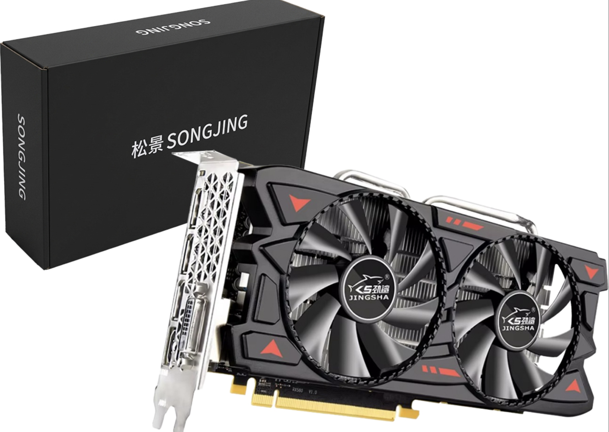 PLACA DE VIDEO SZMZ BY JINGSHA RX580 8GB GDDR5 1XDVI-D 1XHDMI 1XDISPLAYPORT 256BITS MEMORIA 1650MHZ GPU 1160MHZ - REQUIERE ALIMENTACION 6 PINES