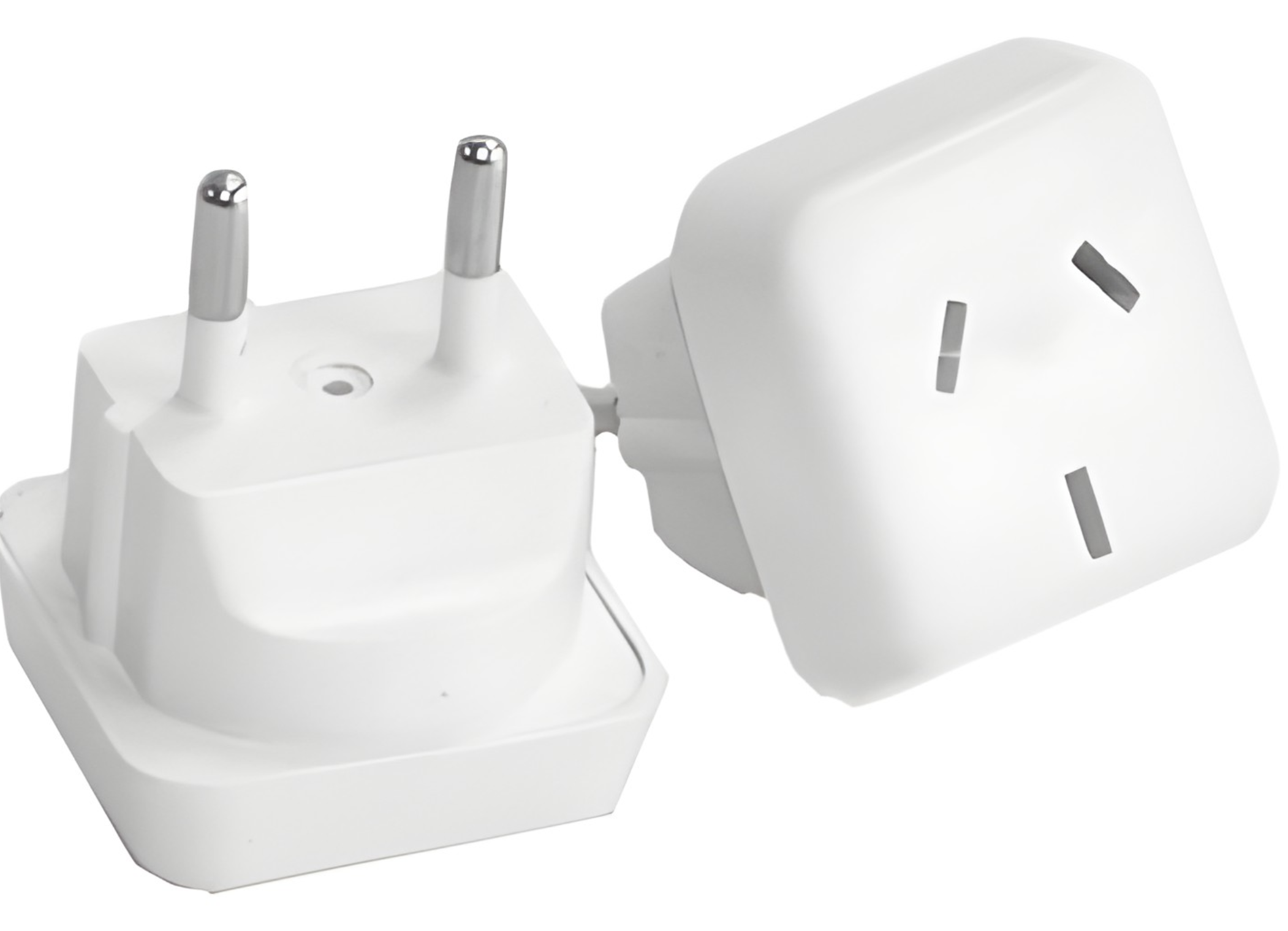 ADAPTADOR 3 ESPIGAS CRUZADAS 220V A 2 PATAS REDONDAS 220V