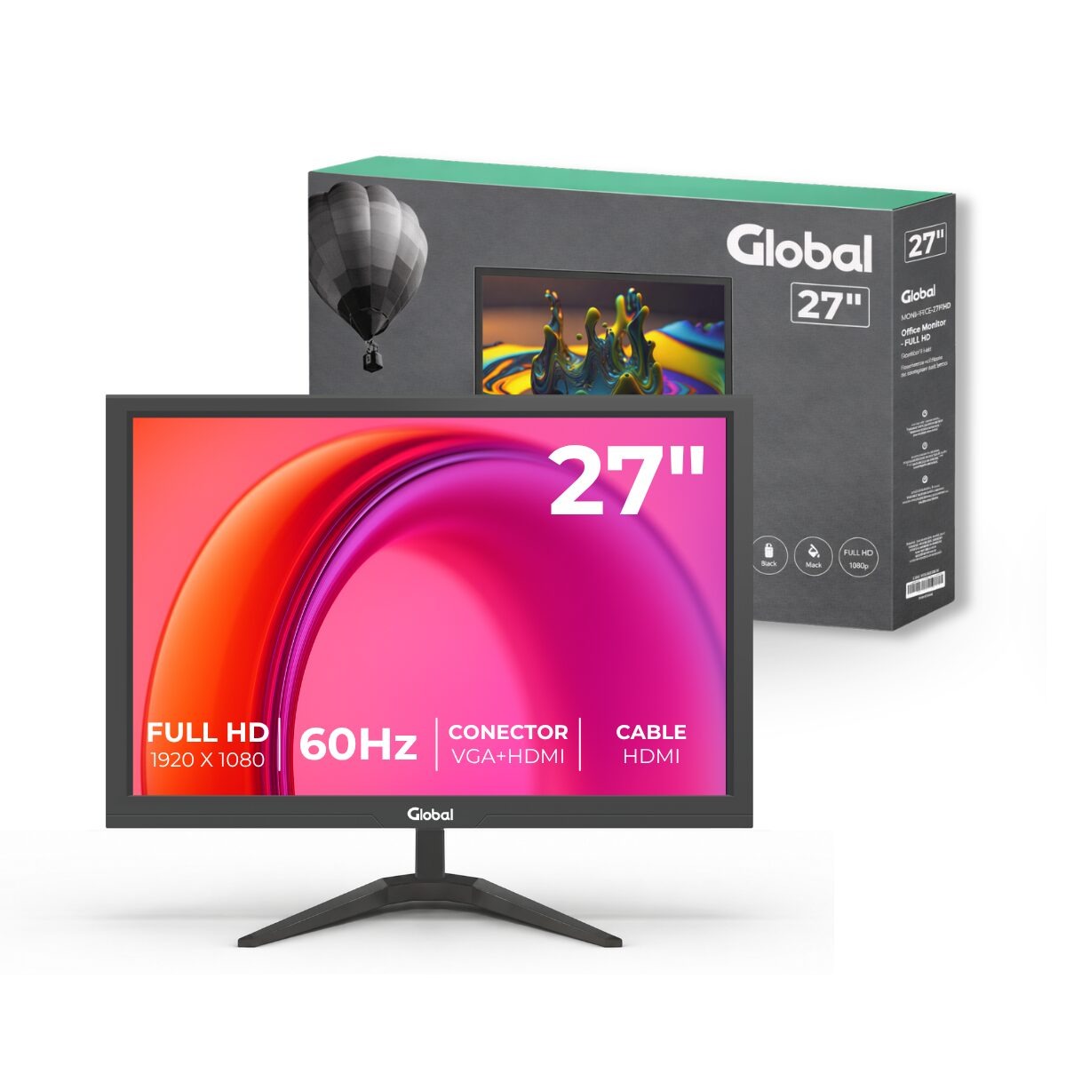 Art.(6416)🖥️ Monitor Global MONI-OFFICE-27IFH 27