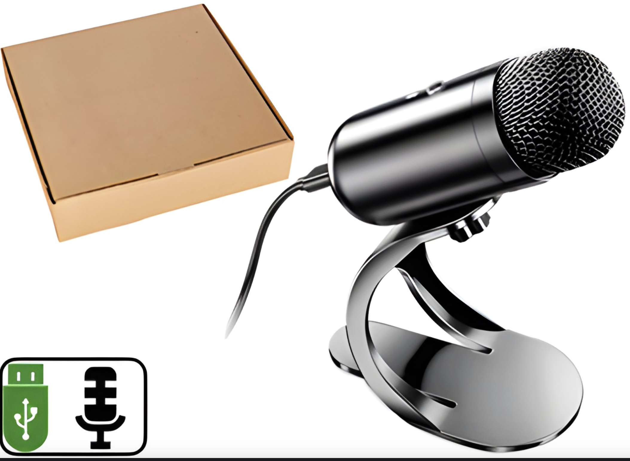 MICROFONO K6 USB REDUCCION DE RUIDO CON SOPORTE