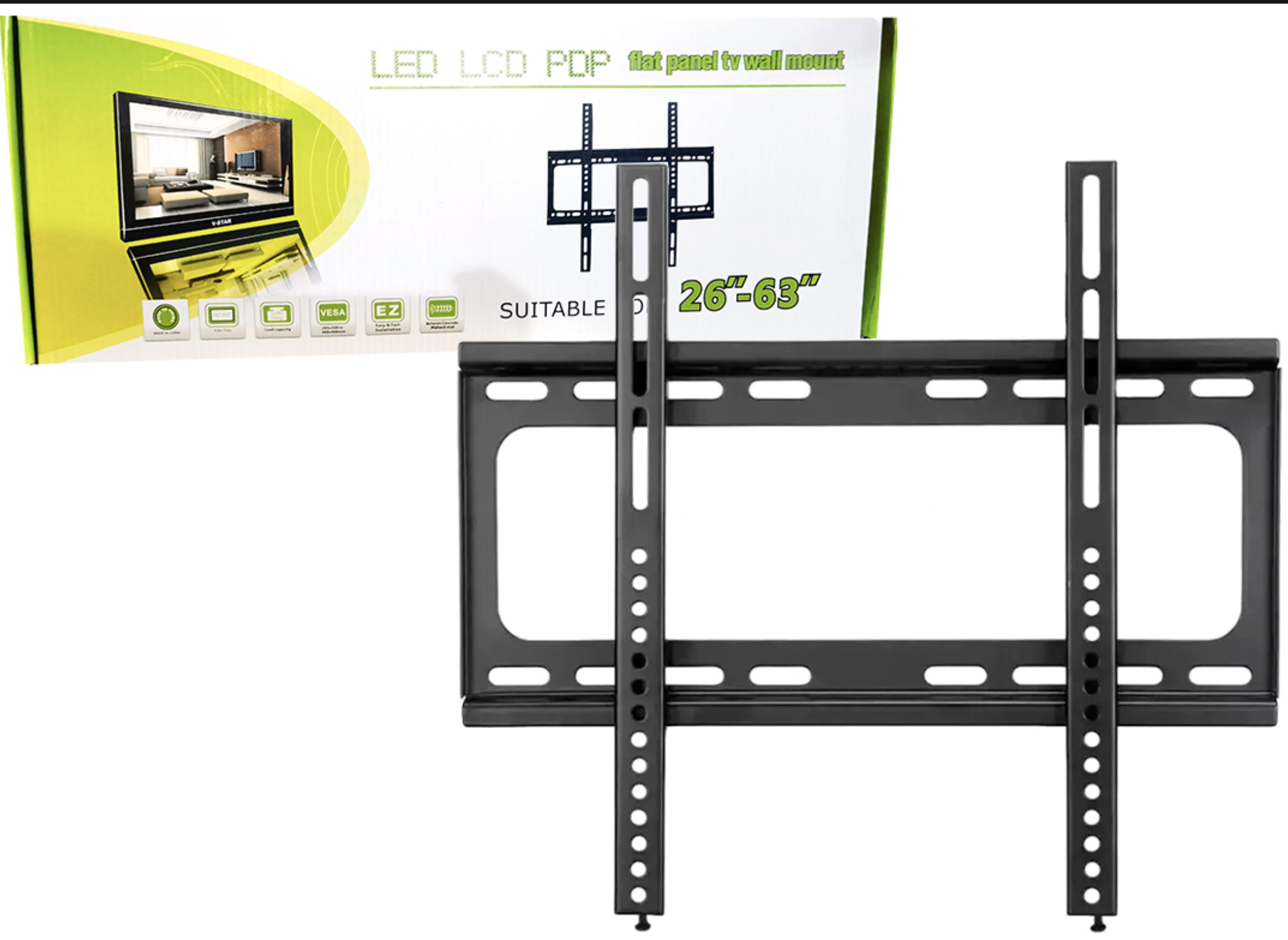 SOPORTE IMEGA MG2591 26 A 63 FIJO VESA 200X200 200X400 300X300 400X400 HASTA 50KG INCLUYE KIT DE TORNILLOS Y TARUGOS