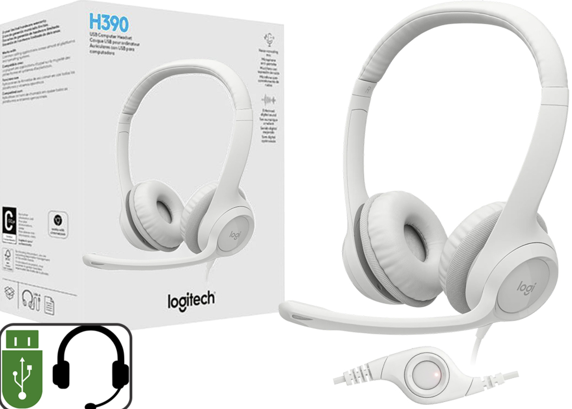 AURICULAR VINCHA LOGITECH H390