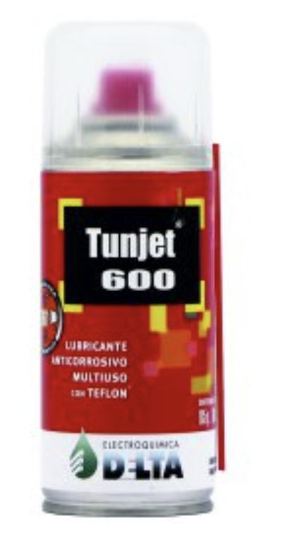 TEFLON DELTA TUNJET 600 T600 180CC 105G PARA MECANISMOS LUBRICANTE ANTICORROSIVO MULTIUSO CON TEFLON