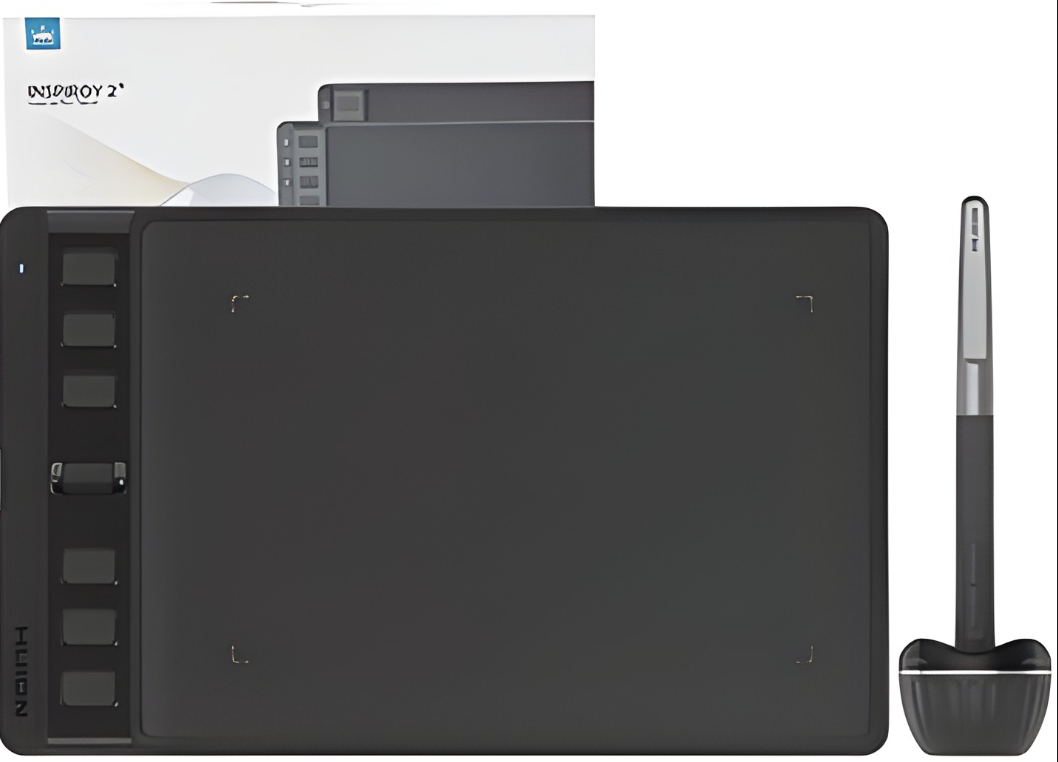 TABLETA DIGITALIZADORA HUION H641P INSPIROY 2 5080LPI AREA DE TRABAJO 160X100MM INCLUYE PUNTAS INTERCAMBIABLES CABLE TIPO C Y ADAPTADOR USB TIPO C A U