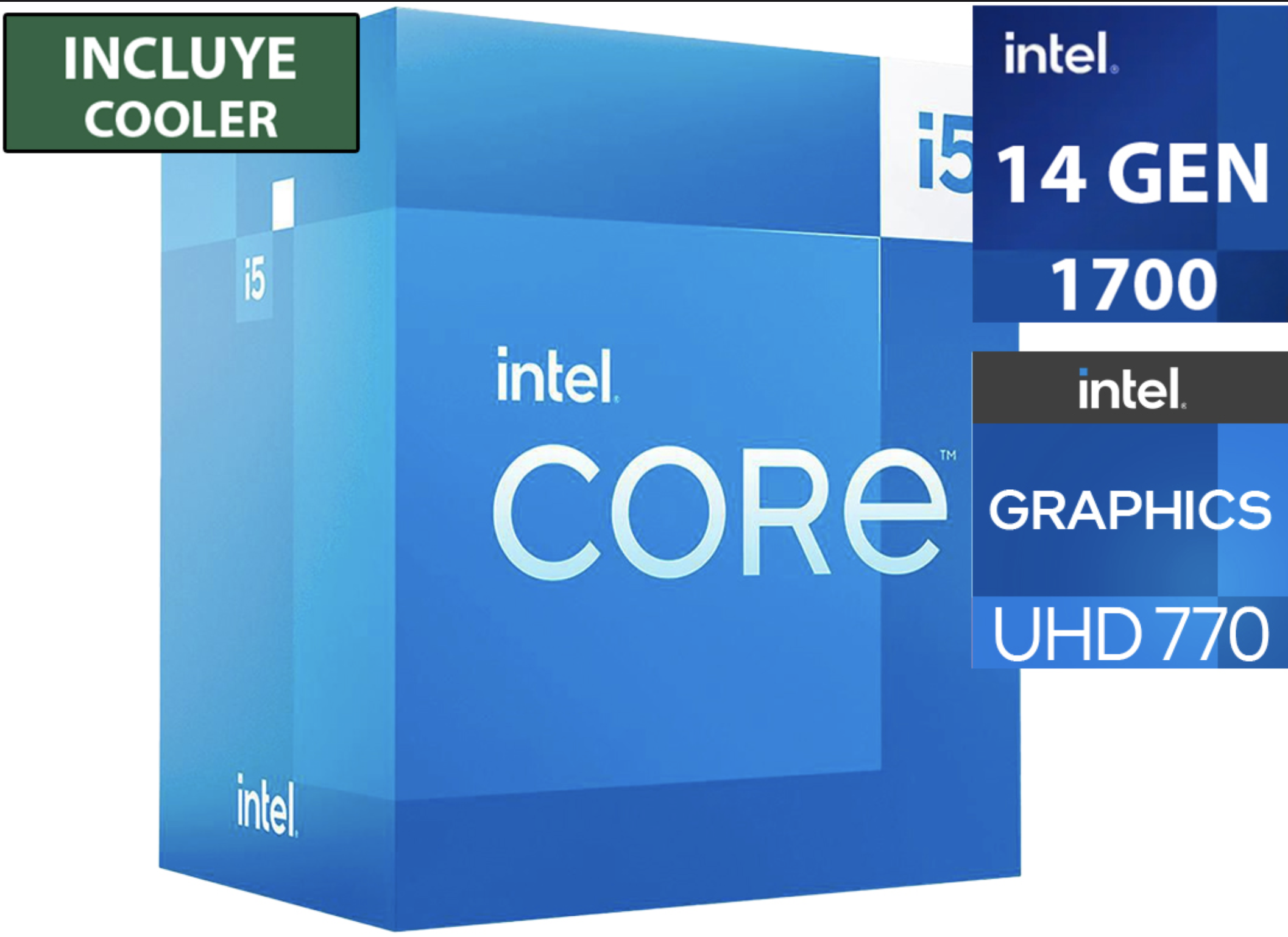PROCESADOR INTEL RAPTOR LAKE I5-14400 1.8GHZ HASTA 4.7GHZ 6 NUCLEOS 4 E-CORES 16 HILOS 9.5MB CACHE L2 65W A 148W SOCKET 1700 SOLO WINDOWS10 11 64BITS 