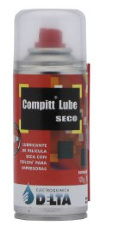 LUBRICANTE DELTA COMPITT LUBE SECO CLS 180CC 120G PARA IMPRESORAS Y MECANISMOS