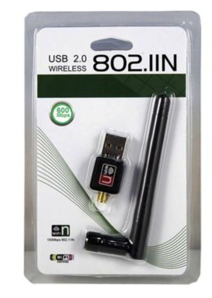 PLACA USB WIFI 600MPS CON ANTENA