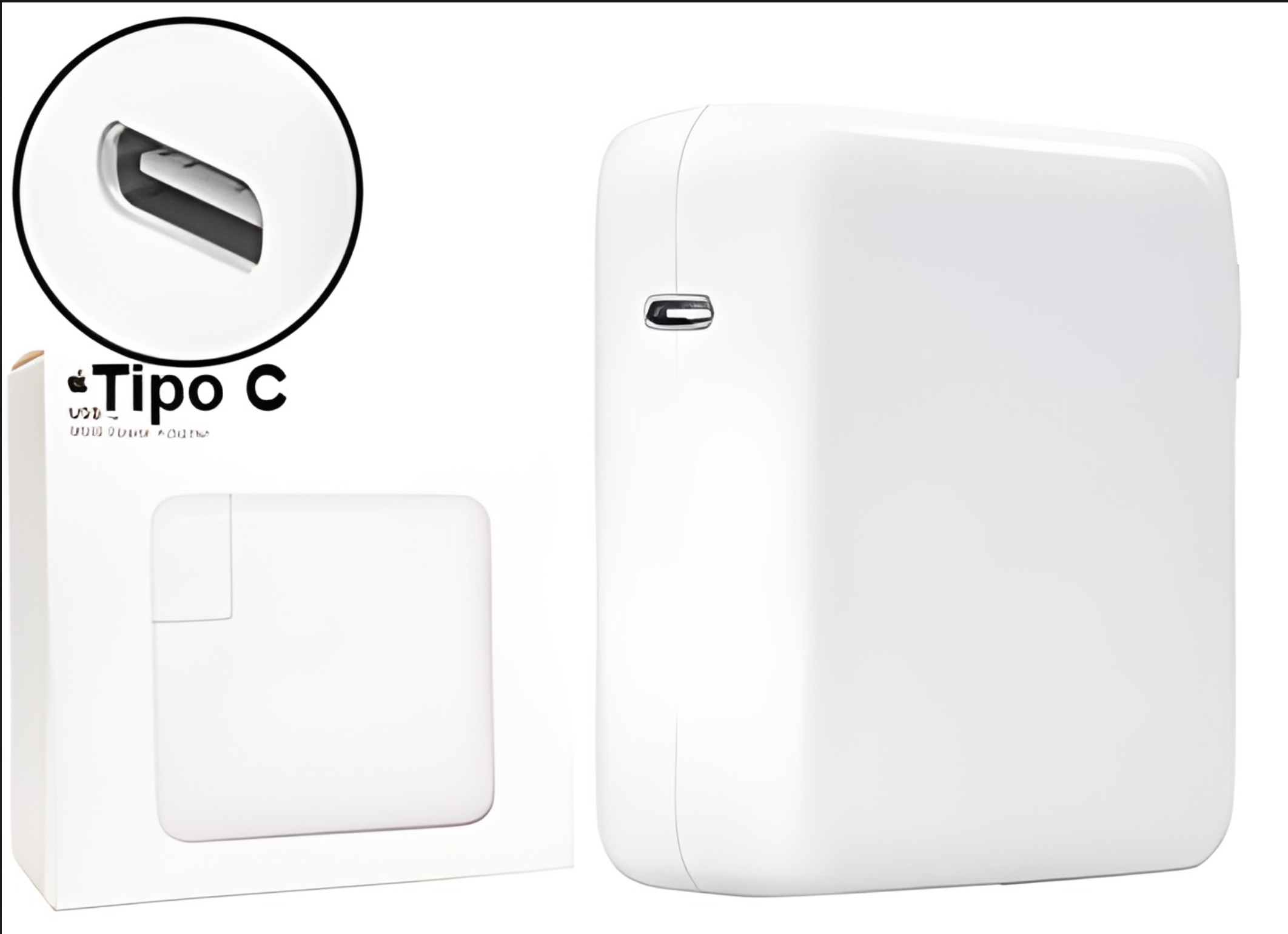 CARGADOR APPLE 96W USB TIPO C NO INCLUYE CABLE TIPO C - PATAS CRUZADAS EN CAJA SELLADA ORIGINAL