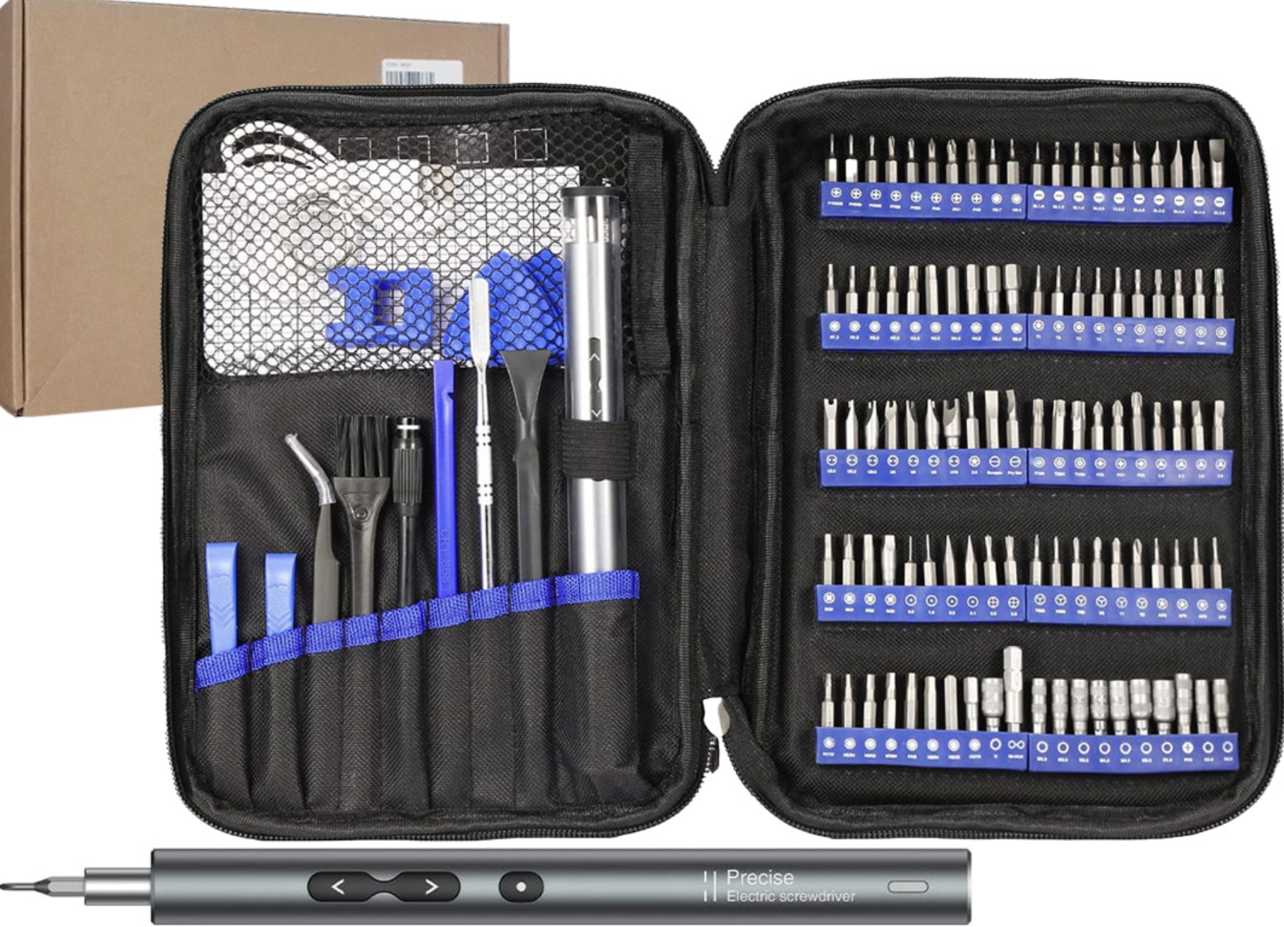 KIT DE DESTORNILLADORES 120 EN 1 A BATERIA RECARGABLE MAGNETICOS DESTORNILLADOR IMANTADO PARA CELULARES COMPUTADORAS TABLETS