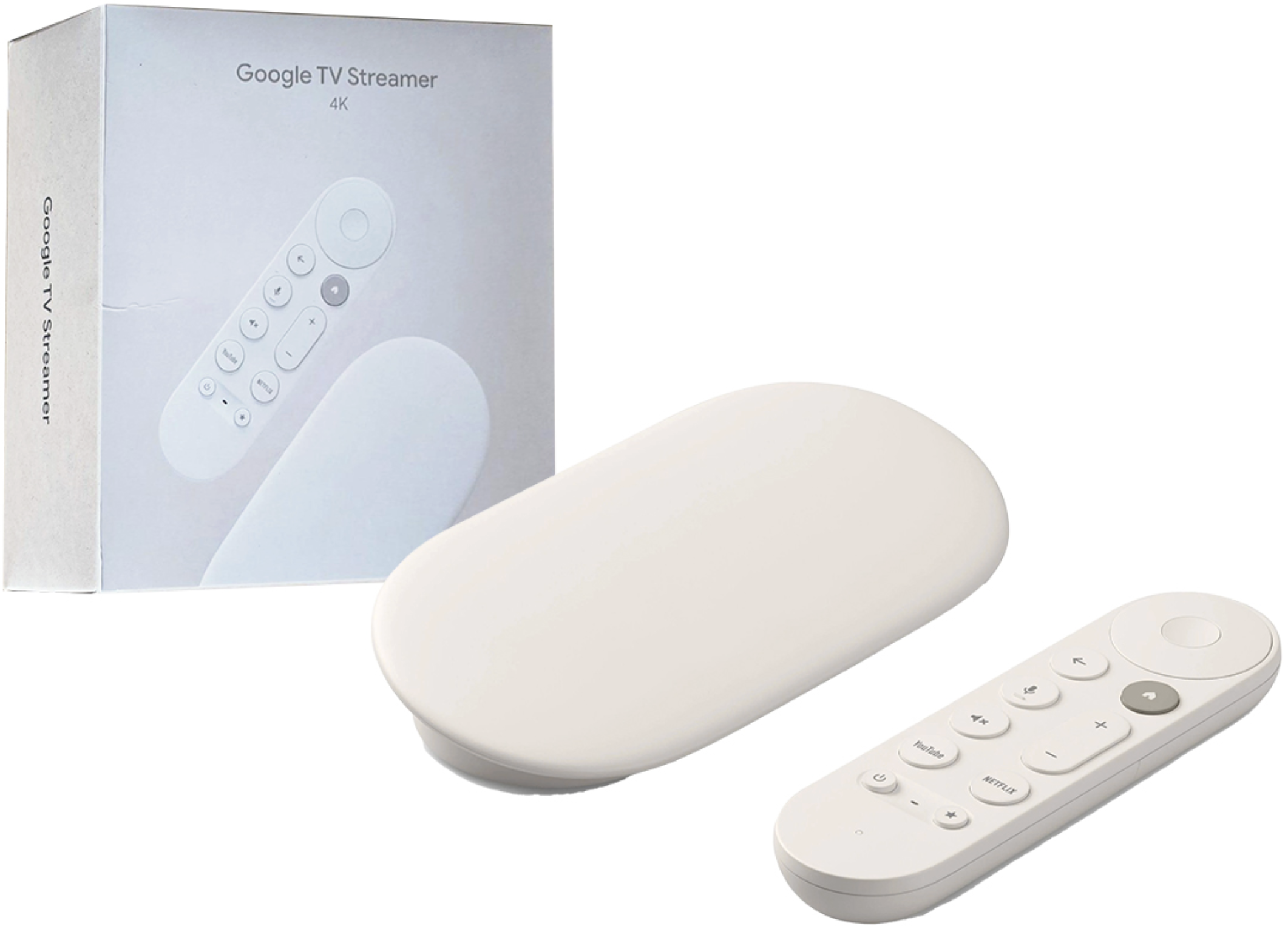 REPRODUCTOR CHROMECAST TV STREAMER 4K 32GB 1XHDMI 1XRJ45 HDR DOLBY VISION 2 WIFI DUAL BAND 2.4GHZ 5.8GHZ BLUETOOTH 5.1 INCLUYE TRANSFORMADOR Y CABLE U