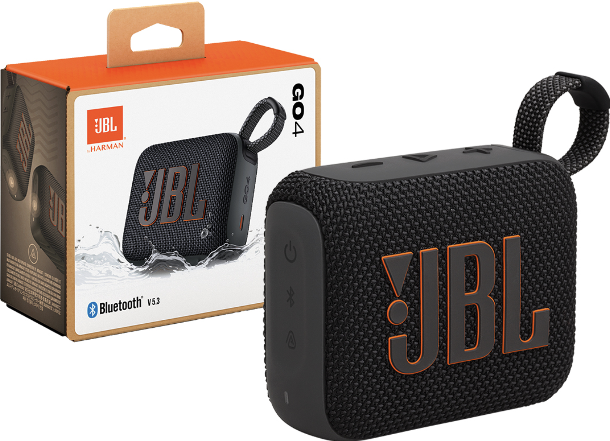 PARLANTE JBL GO 4 BLUETOOTH 5.3 3W IPX7 WATERPROOF BATERIA 7HS IP67 A PRUEBA DE AGUA Y POLVO NEGRO ORIGINAL