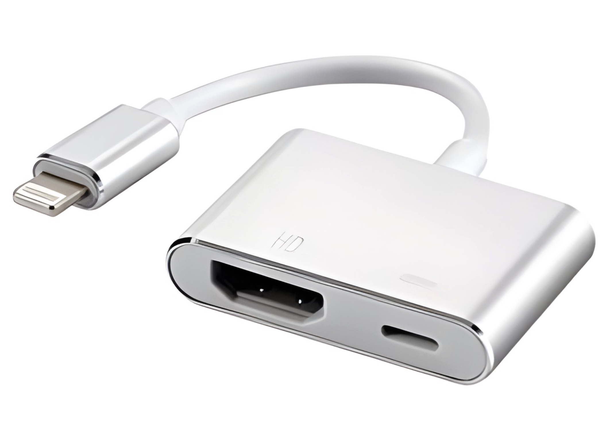 ADAPTADOR APPLE LIGHTNING A HDMI ALTERNATIVO IPHONE IPAD MHL - REQUIERE ALIMENTACION 5V 1A LIGHTNING - NO FUNCIONA CON DRM - NO FUNCIONA CON NET FLIX 
