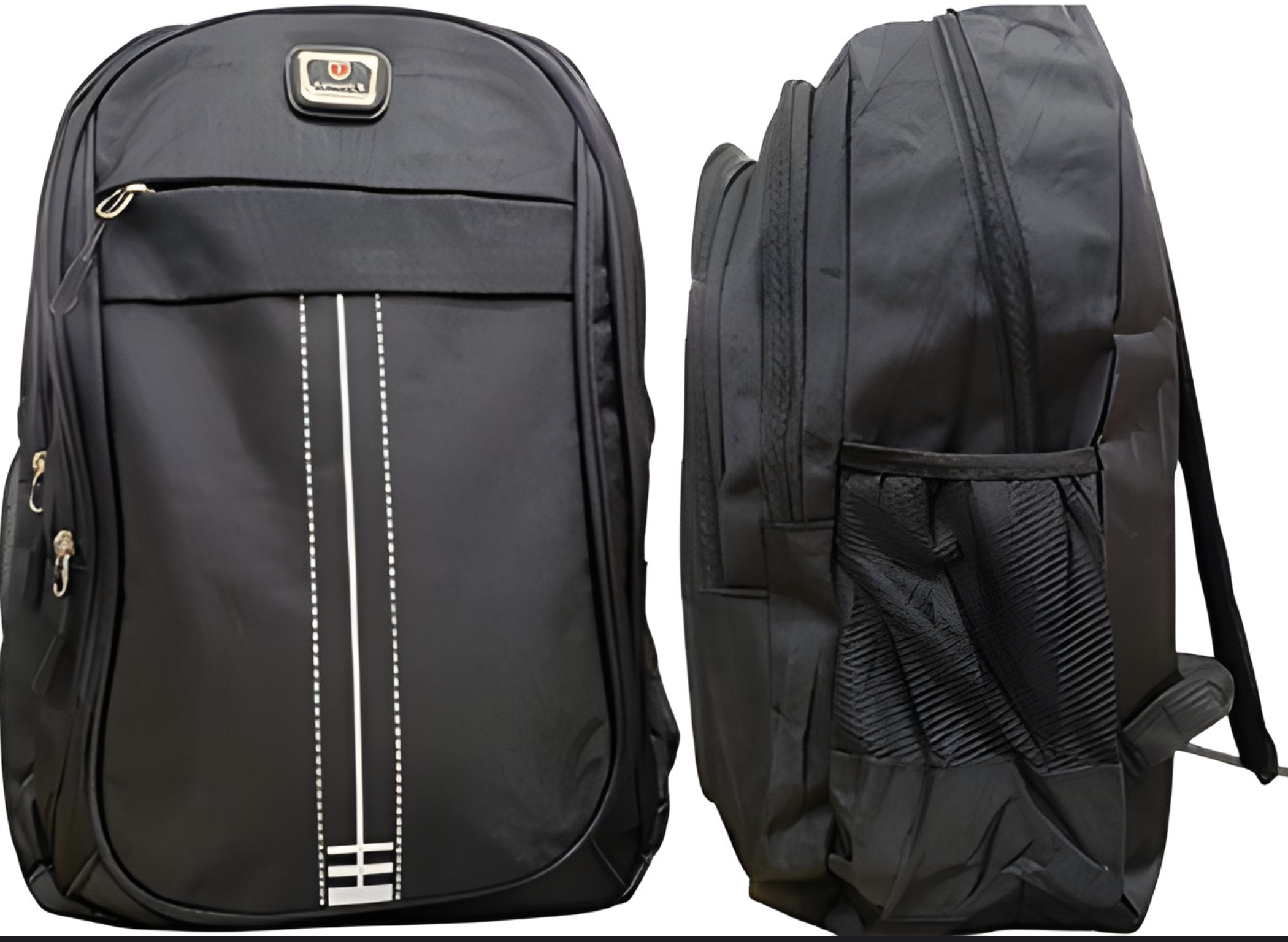 MOCHILA 15.6 S SPORT CLASSIC 4 COMPARTIMIENTOS CON CIERRE DIMENSIONES 47X32CM NEGRA CON GRIS